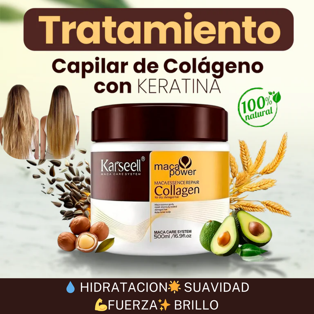 🎁 OFERTA 2X1 🎁 Tratamiento Capilar de Colageno con Keratina